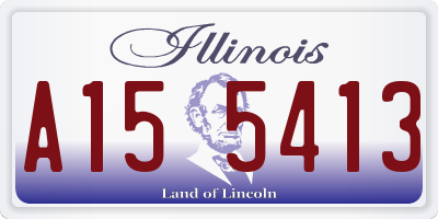 IL license plate A155413