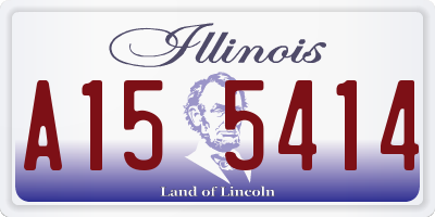 IL license plate A155414
