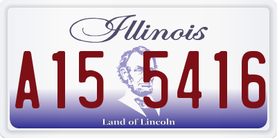 IL license plate A155416