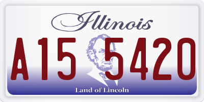 IL license plate A155420