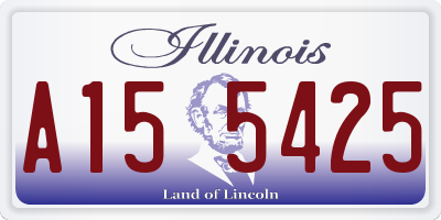 IL license plate A155425