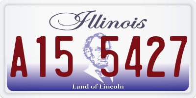 IL license plate A155427