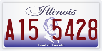 IL license plate A155428