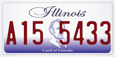 IL license plate A155433