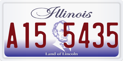 IL license plate A155435