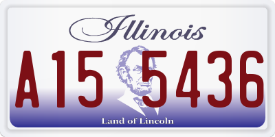 IL license plate A155436