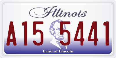 IL license plate A155441