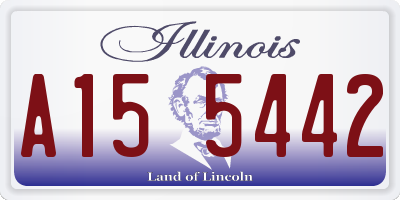 IL license plate A155442