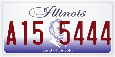 IL license plate A155444