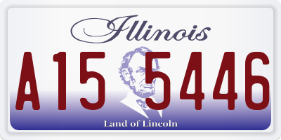 IL license plate A155446