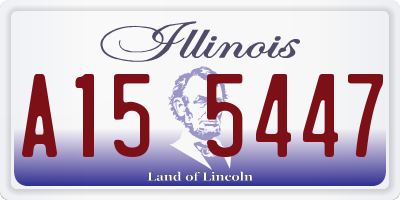 IL license plate A155447
