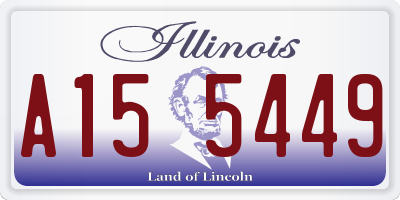 IL license plate A155449