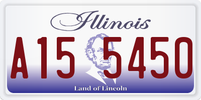IL license plate A155450