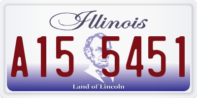 IL license plate A155451