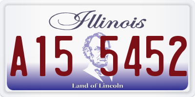 IL license plate A155452