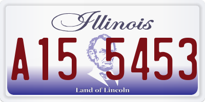 IL license plate A155453