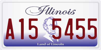 IL license plate A155455