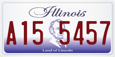 IL license plate A155457