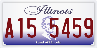 IL license plate A155459