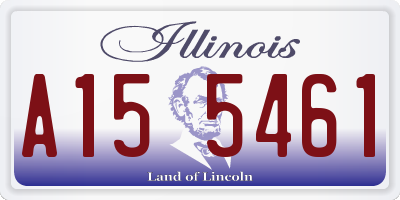 IL license plate A155461