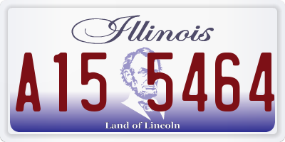 IL license plate A155464