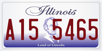 IL license plate A155465