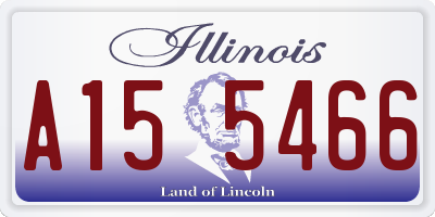 IL license plate A155466