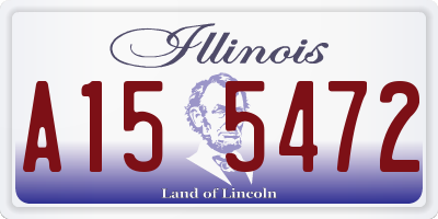 IL license plate A155472