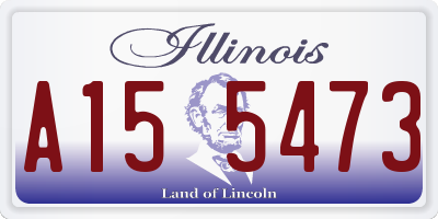 IL license plate A155473