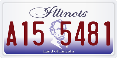 IL license plate A155481