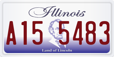 IL license plate A155483