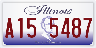 IL license plate A155487