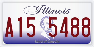 IL license plate A155488