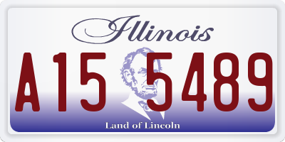 IL license plate A155489