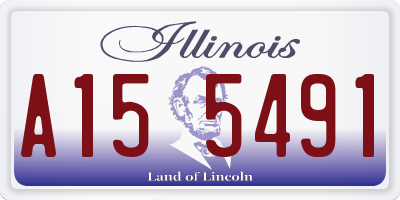 IL license plate A155491