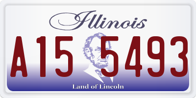 IL license plate A155493