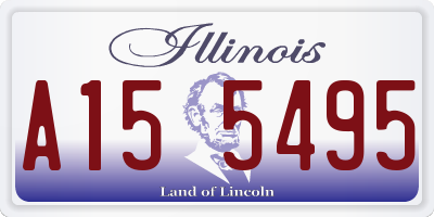 IL license plate A155495