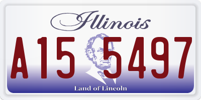 IL license plate A155497