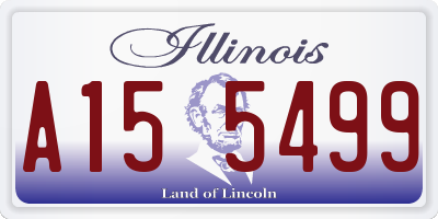 IL license plate A155499