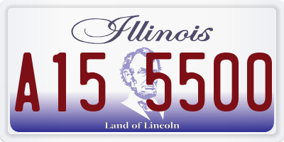 IL license plate A155500