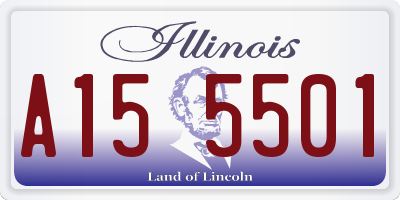 IL license plate A155501