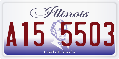 IL license plate A155503