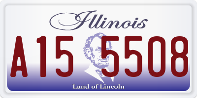 IL license plate A155508