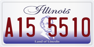 IL license plate A155510