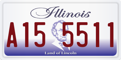 IL license plate A155511