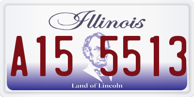 IL license plate A155513