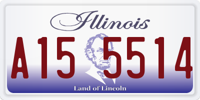 IL license plate A155514