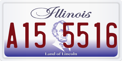 IL license plate A155516