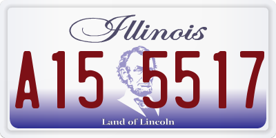 IL license plate A155517