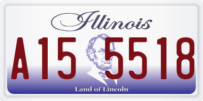 IL license plate A155518